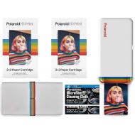 The Imaging World Polaroid Hi-Print - Bluetooth Connected 2x3 Pocket Phone Photo Printer with Two Polaroid Hi·Print 2x3 Paper Cartridges (40 Sheets), Special Case/Pouch and Microfiber Cloths