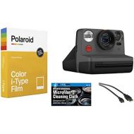 The Imaging World Polaroid Now i-Type Instant Film Camera (Black) + Polaroid 4668 Film Bundle