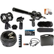 The Imaging World Professional Advanced Broadcast Microphone and Accessories Kit for Canon EOS DSLR 5D Mark II III 6D 7D 7D II 77D 80D 70D 60D T6s T8i T7i T6i T5i T4i SL1 Cameras