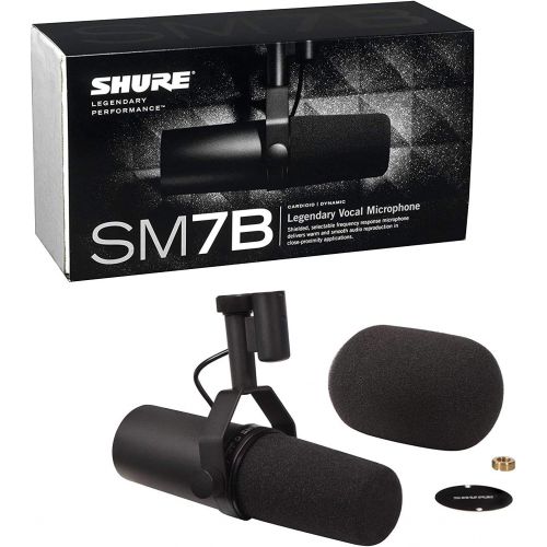  [아마존베스트]The Imaging World Shure SM7B Vocal Microphone with Cloud Microphones Cloudlifter CL-1 Mic Activator and Extra 10 XLR Cable Bundle