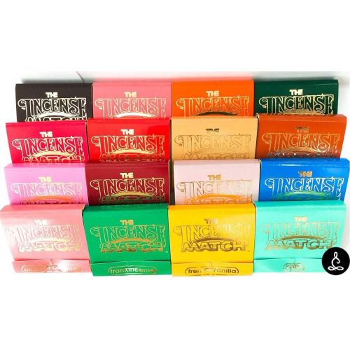  인센스스틱 The Incense Match Original Scented Matches Mini Incense Stick - Set of 16 Unique Fragrances - Air Freshener, Odor Eliminator by Serene Treasures