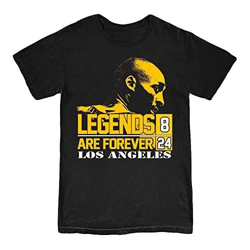  The Jung Apparel Mens Retired Number 8 24 Kobe Tribute T-Shirt