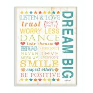 The Kids Room by Stupell Stupell Home Decor Dream Big Typography Canvas Wall Art, 16 x 20, Multi-Color