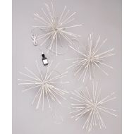 The Lakeside Collection Set of 4 Starburst Sphere Lights -