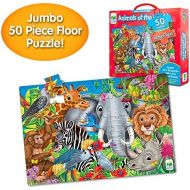 [아마존베스트]The Learning Journey: Jumbo Floor Puzzles - Animals of The World - Extra Large Puzzle Measures 3 ft by 2 ft
