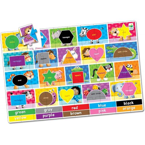  The Learning Journey: Jumbo Floor Puzzles - Colors and Shapes - Extra Large Puzzle Measures 3 ft by 2 ft - Preschool Toys & Gifts for Boys & Girls Ages 3 and Up