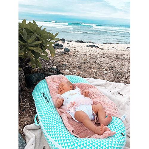  [아마존베스트]Northwell Brand CuddleNest Mini by LoLueMade: Baby Lounger, Infant Lounger, Newborn Lounger, Baby Nest - for 0-8 Months (Fairy Tale Blue)