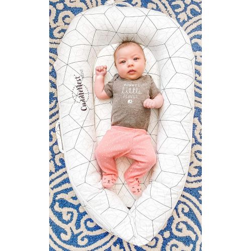  Northwell Brand Northwell CuddleNest Mini Baby Lounger, Infant Lounger, Newborn Lounger - for 0-8 Months (Lullaby Gray)