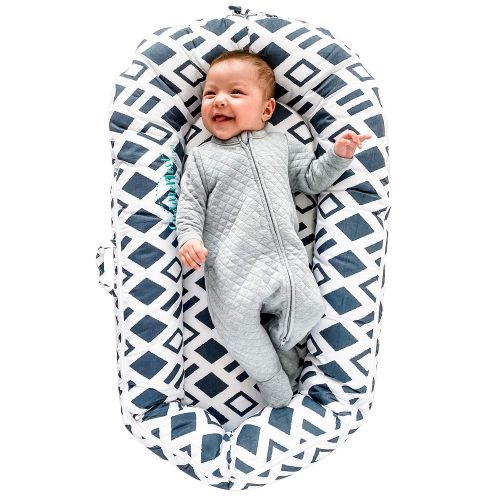  Northwell Brand Northwell CuddleNest Mini Baby Lounger, Infant Lounger, Newborn Lounger - for 0-8 Months (Lullaby Gray)