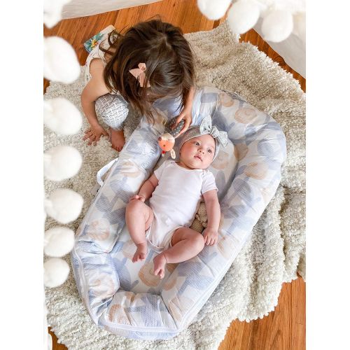  Northwell Brand Northwell CuddleNest Mini Baby Lounger, Infant Lounger, Newborn Lounger - for 0-8 Months (Lullaby Gray)