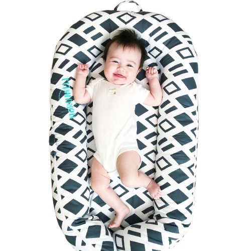  Northwell Brand Northwell CuddleNest Mini Baby Lounger, Infant Lounger, Newborn Lounger - for 0-8 Months (Lullaby Gray)