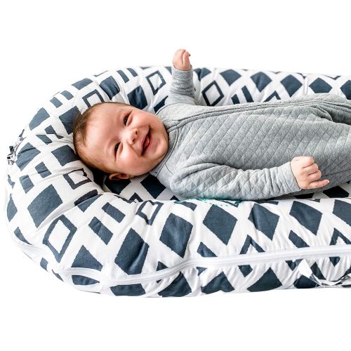  Northwell Brand Northwell CuddleNest Mini Baby Lounger, Infant Lounger, Newborn Lounger - for 0-8 Months (Lullaby Gray)