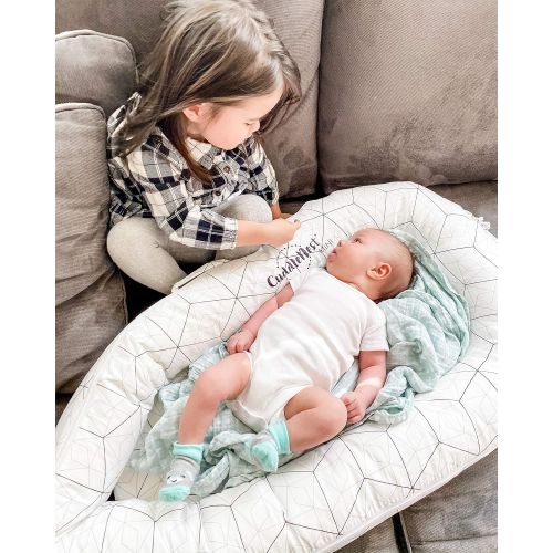  Northwell Brand Northwell CuddleNest Mini Baby Lounger, Infant Lounger, Newborn Lounger - for 0-8 Months (Lullaby Gray)