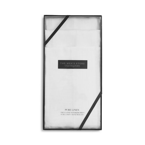  The Mens Store at Bloomingdales Irish Linen Handkerchiefs, Pack of 3 - 100% Exclusive