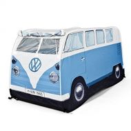 The Monster Factory VW Camper Van Pop Up Play Tent for Kids- Blue