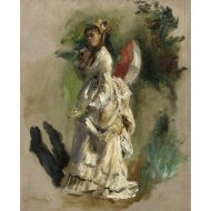 The Museum Outlet - Young Woman with a Parasol, 1868 - Canvas Print Online Buy (40 X 50 Inch)