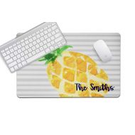 The Navy Knot Personalized Desk Mat (Big Pineapple, 14x24)