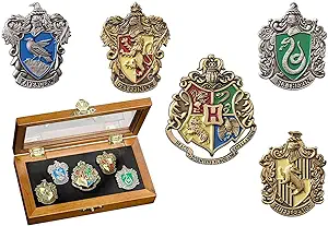 The Noble Collection Harry Potter Hogwarts House Crest Pins