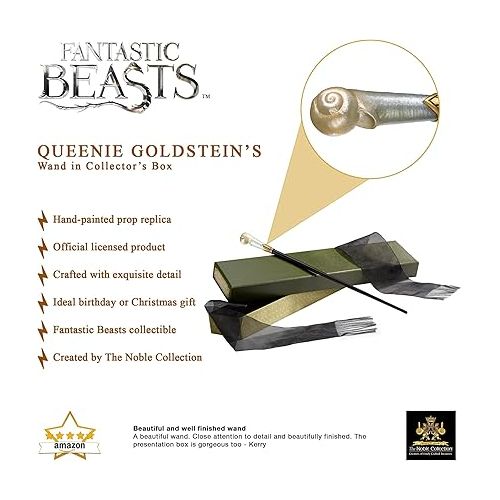  The Noble Collection The Wand of Queenie Goldstein with Collector's Box