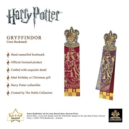  The Noble Collection Gryffindor Crest Bookmark