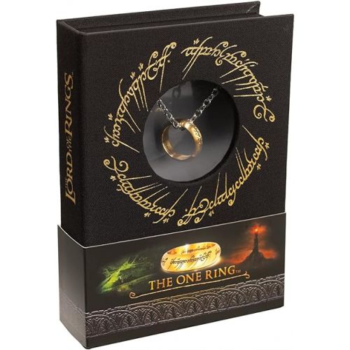  The Noble Collection The Lord of The Rings The One Ring - Anodised Stainless Steel One Ring on 24in (61cm) Chain - Officially Licensed Film Set Movie Props Jewellery Gifts