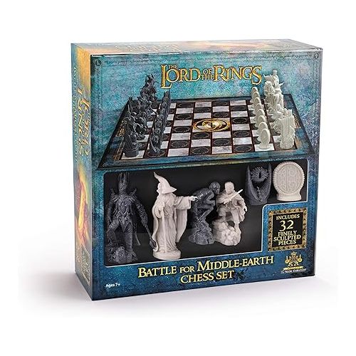  The Noble Collection The Lord of The Rings - Chess Set: Battle for Middle-Earth,Black, for 5 Players