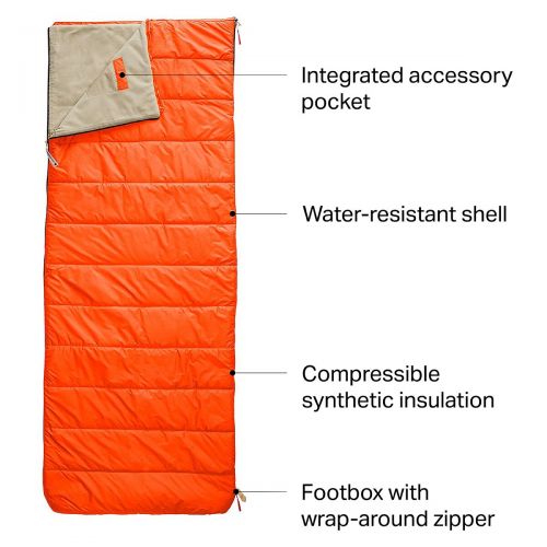 노스페이스 The North Face Eco Trail Bed Sleeping Bag: 35F Synthetic
