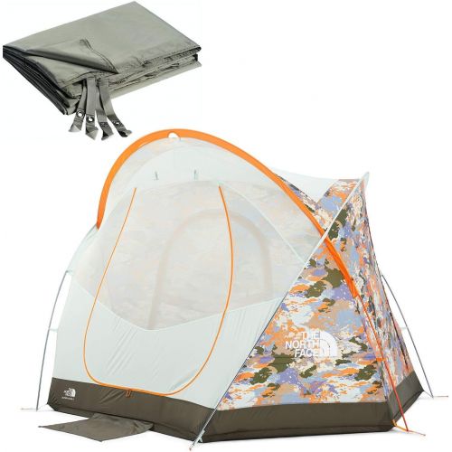 노스페이스 The North Face Homestead Super Dome 4-Person Camping Tent and Footprint Bundle