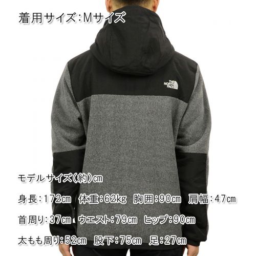 노스페이스 The North Face Denali 2 Hoodie Jacket - Mens Recycled Charcoal Grey Heather/TNF Black Large