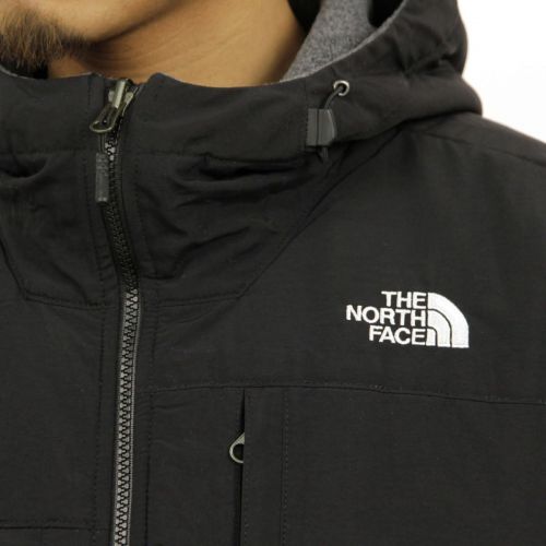 노스페이스 The North Face Denali 2 Hoodie Jacket - Mens Recycled Charcoal Grey Heather/TNF Black Large