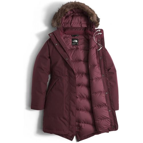 노스페이스 Womens The North Face Arctic Parka Jacket Deep Garnet Red Heather Size Small