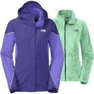 The North Face Womens Boundary Triclimate Jacket Garnet Purple/Starry Purple/Surf Green Outerwear SM