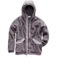 The North Face Womens Campshire Bomber Full Zip Hooded Jacket Sherpa Fleece
