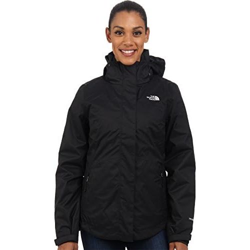 노스페이스 The North Face Womens Mossbud Swirl Triclimate Jacket, TNF Black/TNF Black, MD