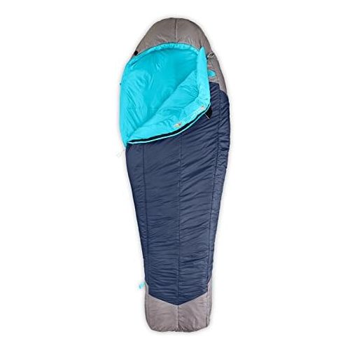 노스페이스 The North Face Womens Cats Meow Sleeping Bag Blue Coral/Zinc Grey Size Regular