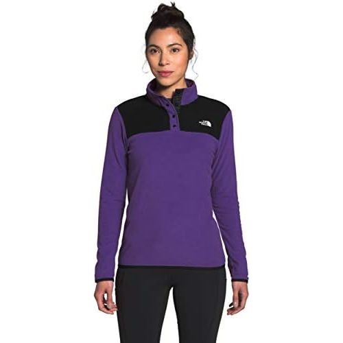 노스페이스 The North Face Womens TKA Glacier Snap-Neck Pullover Sweatshirt