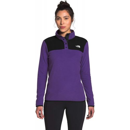 노스페이스 The North Face Womens TKA Glacier Snap-Neck Pullover Sweatshirt