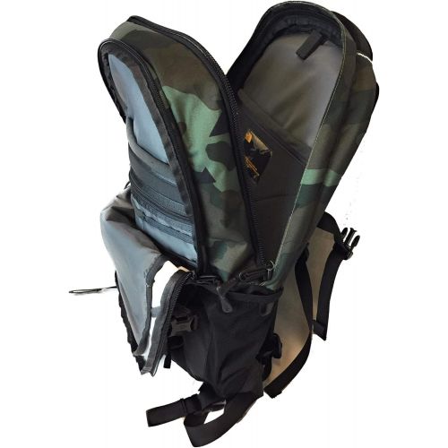 노스페이스 The North Face Borealis Unisex Outdoor Backpack, Olive Green Camo (Bright Olive Green Camo)