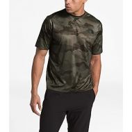 The North Face Mens Short Sleeve LFC Reaxion Print Crew, New Taupe Green Waxed Camo Print, S