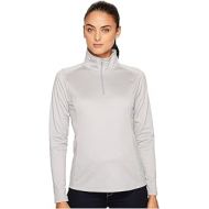 The North Face Womens Tech Glacier 1/4 Zip Pullover Fleece, Light Grey Heather, Large