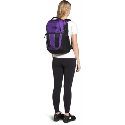 노스페이스 The North Face Womens Recon Backpack, Peak Purple Ripstop/TNF Black, One Size