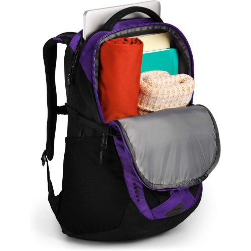 노스페이스 The North Face Womens Recon Backpack, Peak Purple Ripstop/TNF Black, One Size