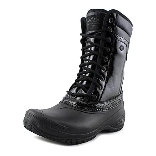 노스페이스 The North Face Womens Shellista Ii Mid Luxe TNF Black/Graphite Grey Mid-Calf Leather Snow Boot - 8M