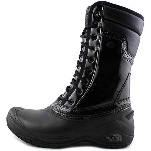 노스페이스 The North Face Womens Shellista Ii Mid Luxe TNF Black/Graphite Grey Mid-Calf Leather Snow Boot - 8M