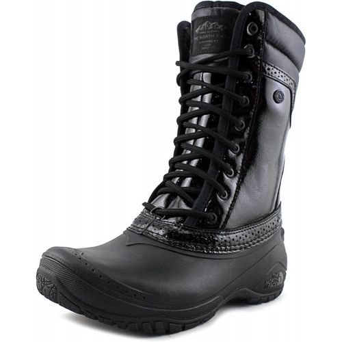 노스페이스 The North Face Womens Shellista Ii Mid Luxe TNF Black/Graphite Grey Mid-Calf Leather Snow Boot - 8M