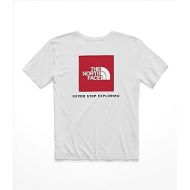 The North Face Womens Short Sleeve Red Box Tee, TNF White/TNF Red, M