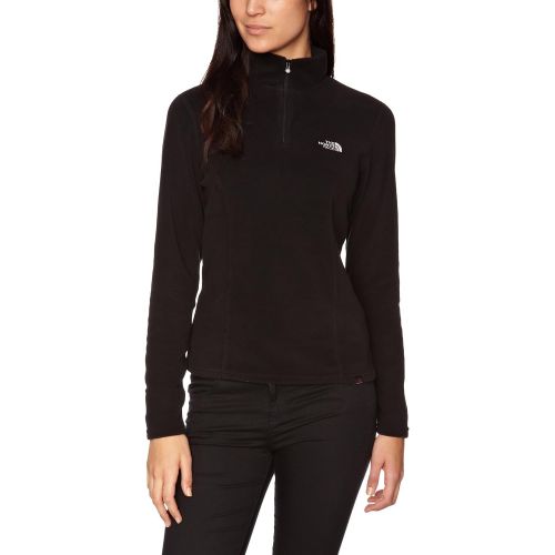 노스페이스 The North Face Womens 100 Glacier 1/4 Zip TNF Black