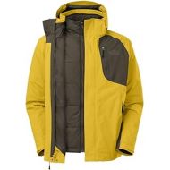 The North Face Mens Carto Triclimate Jacket Sulphur Yellow/Black Ink Green XX-Large