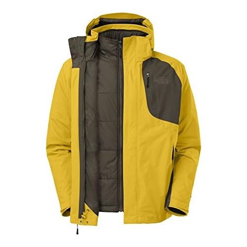 노스페이스 The North Face Mens Carto Triclimate Jacket Sulphur Yellow/Black Ink Green XX-Large