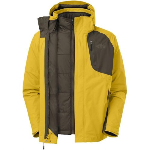 노스페이스 The North Face Mens Carto Triclimate Jacket Sulphur Yellow/Black Ink Green XX-Large